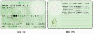 マイナンバー　通知カード